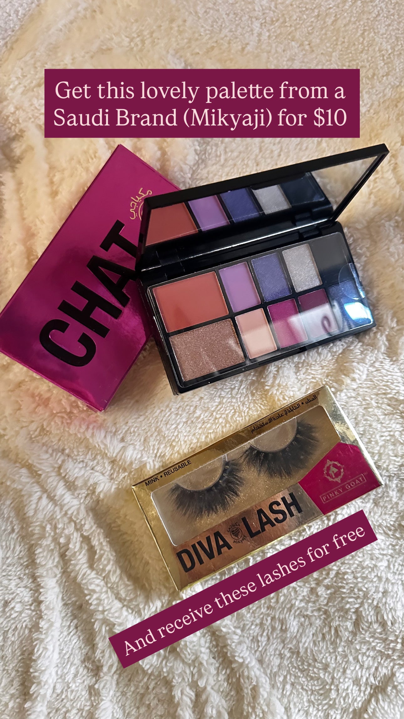 Mikyajy Eyeshadow Palette (+Free Lashes)