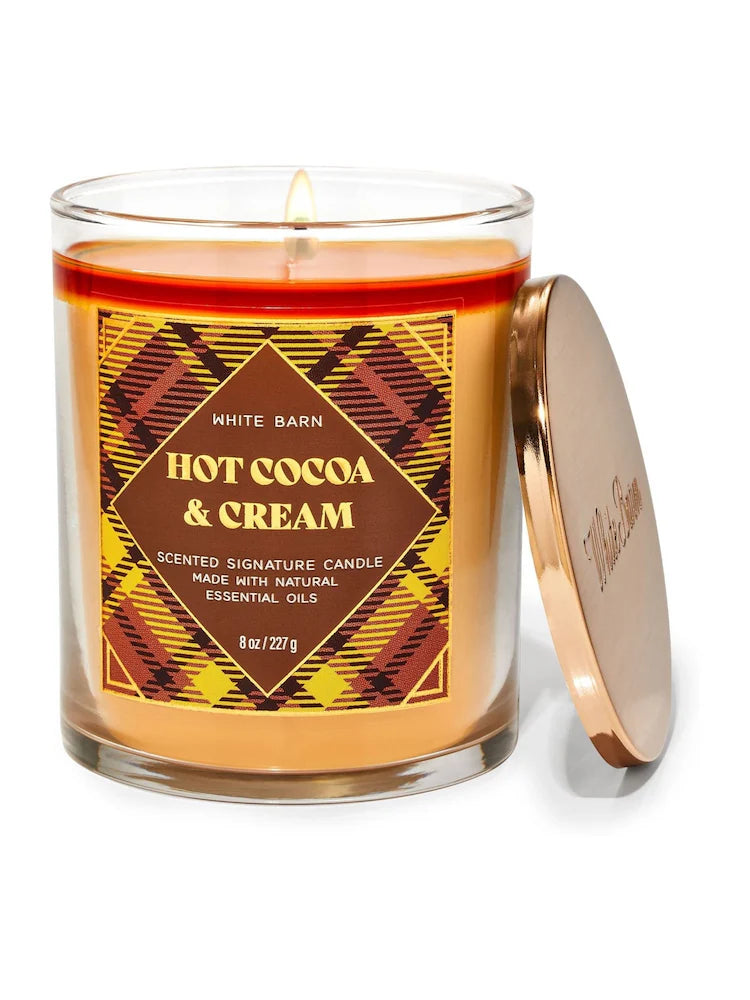 Hot Cocoa & Cream Single Wick Candle