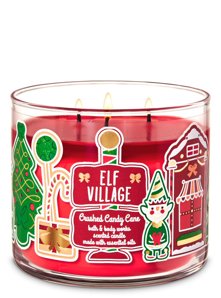 Crushed Candy Cane 3-Wick Candle