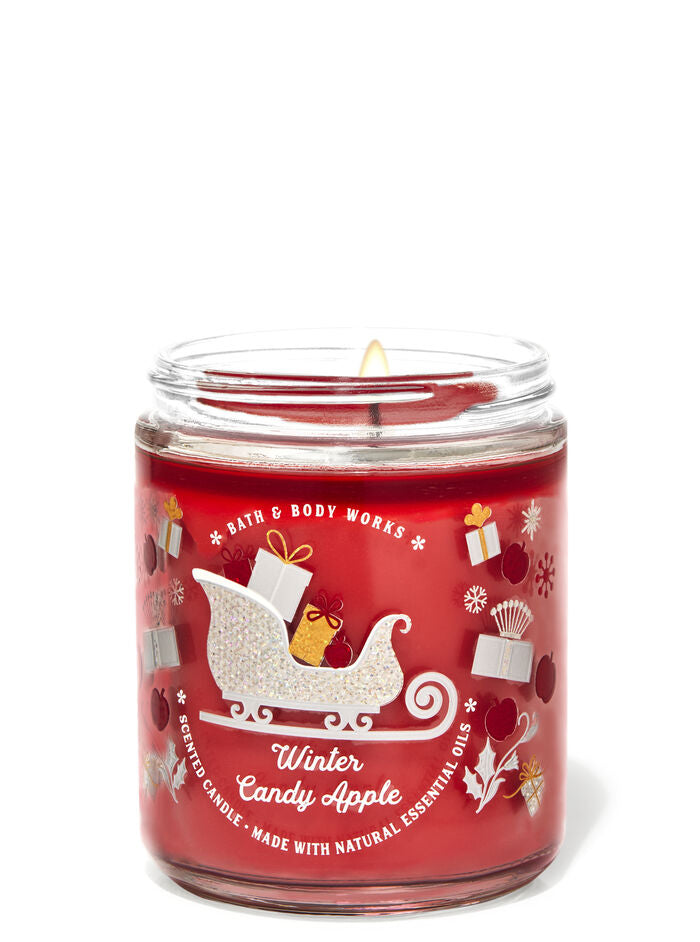 Winter Candy Apple Wick Candle