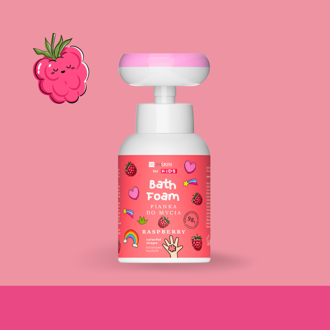 Hiskin Kids Body Bath Foam Raspberry