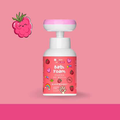 Hiskin Kids Body Bath Foam Raspberry