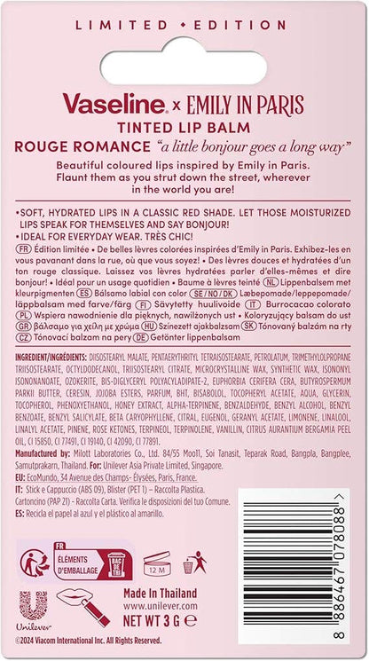 Vaseline x Emily in Paris Lip Color