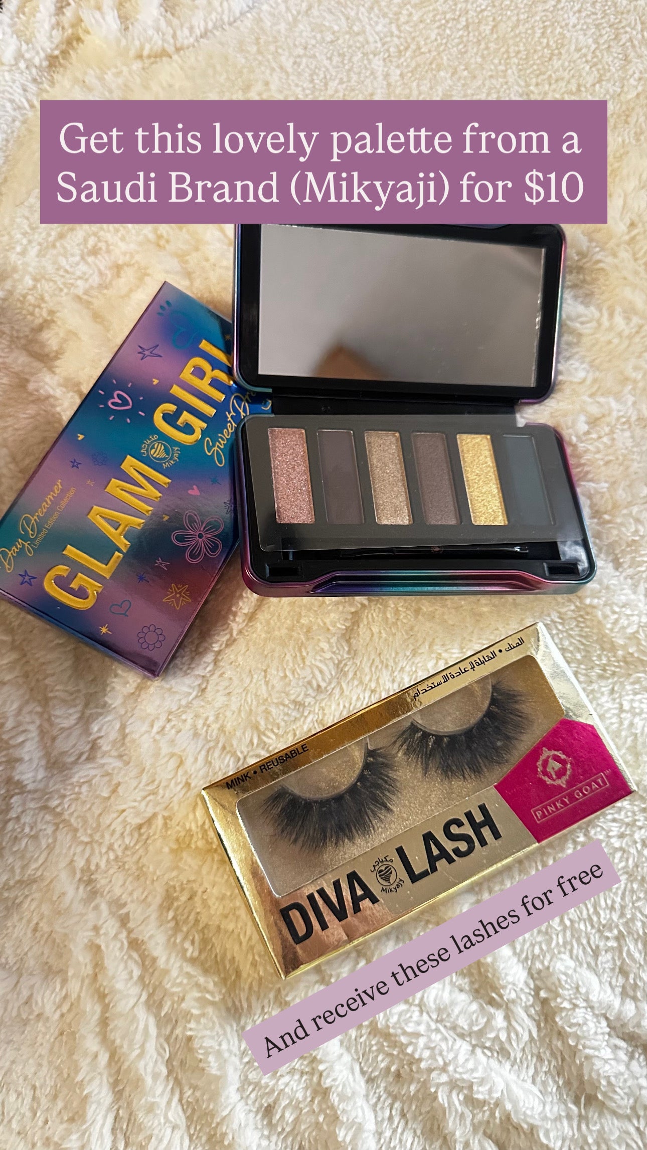 Mikyajy Eyeshadow Palette (+Free Lashes)