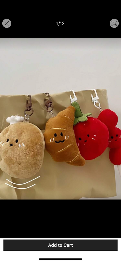 Croissant Keychain