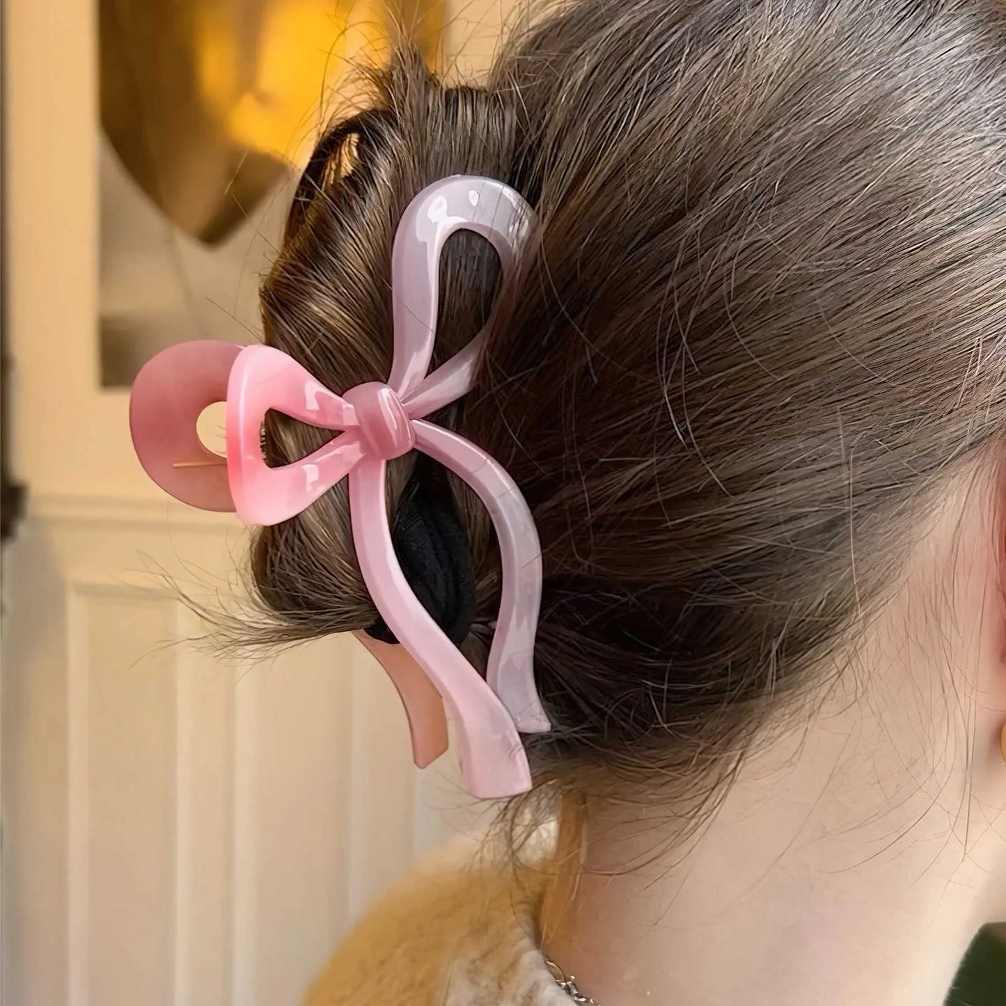 Ribbon Bow Hair Clips