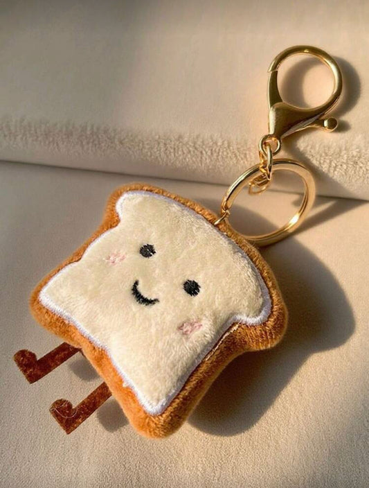 Cute Soft Bread Keychain