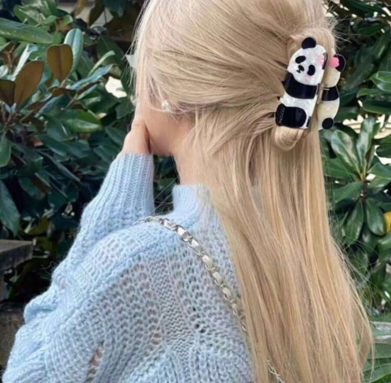 Panda Hair Claw Clip