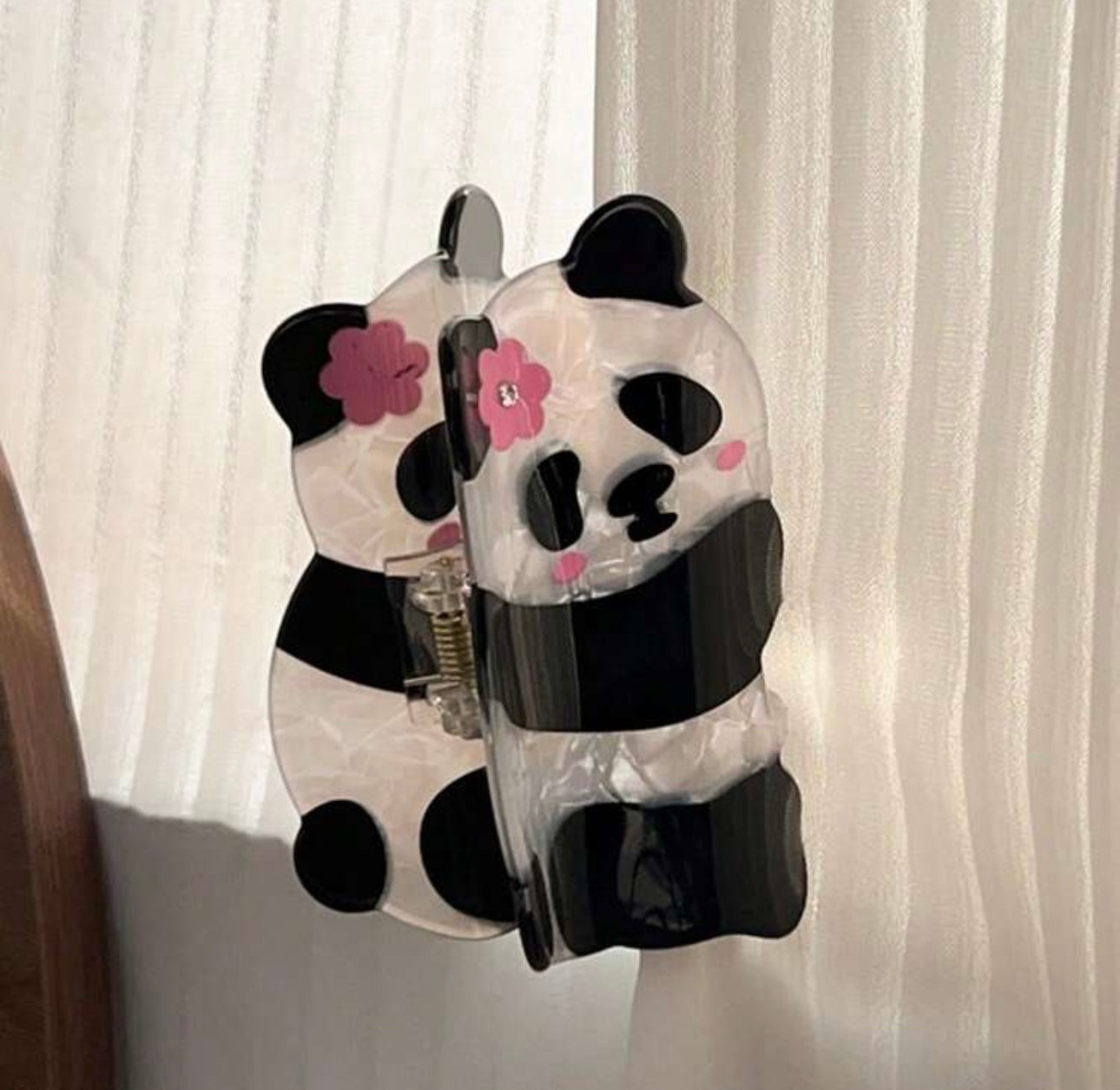 Panda Hair Claw Clip