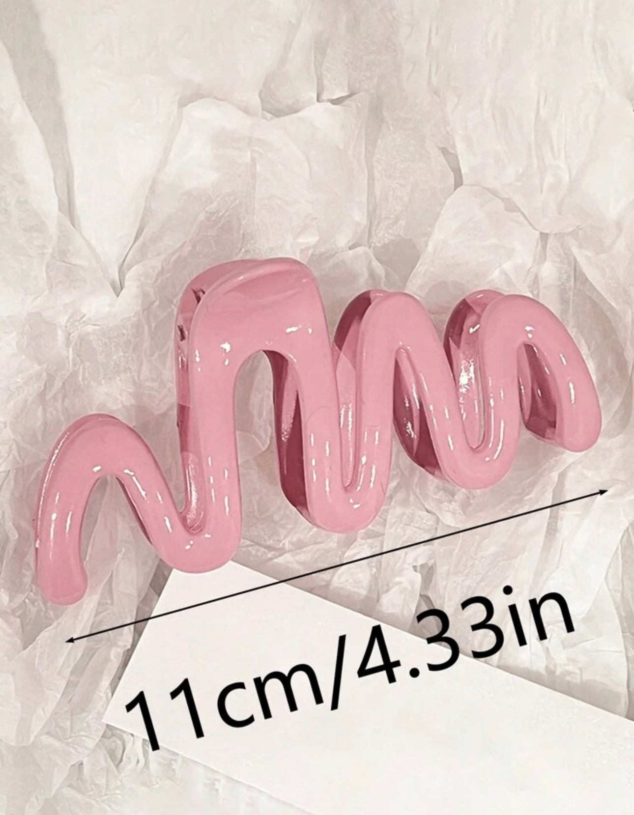 Wave Shape Oversized Claw Hair Clips