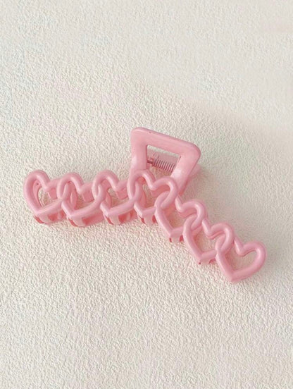 Y2K Cute & Elegant Pink Heart Hollow Big Size