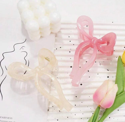 Ribbon Bow Hair Clips