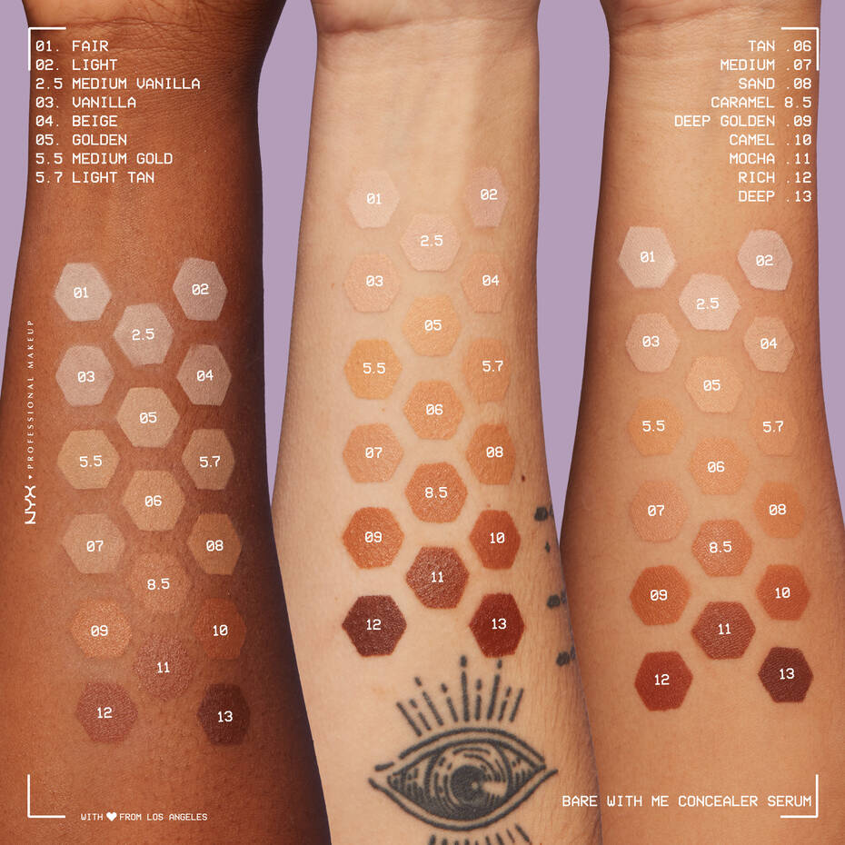 Bare With Me Concealer Serum - Medium-Coverage Hydrating Concealer for Face and Body