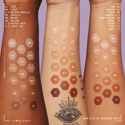 Bare With Me Concealer Serum - Medium-Coverage Hydrating Concealer for Face and Body